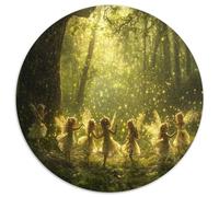 Son of The Forest 1000 Pieces Jigsaws Stress Reliever Difficult Challenge for Adults & Kids Unique Challenge Games Round Home Decor Gifts (67.5x67.5cm)