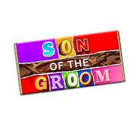 Son of the Groom Chocolate Bar Wrapper Novelty Gift present for Wedding Marriage New year (#1393) (without chocolate bar)