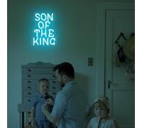 Son of The King Neon Sign, Christian Based Wall Art, Bible Verse Light for Girl Women, Inspiring Religious Gifts, Religious Faith Sign