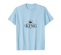 Son of The King: Royal Christian Faith Emblem T-Shirt, Men, Baby Blue, S