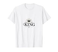 Son of The King: Royal Christian Faith Emblem T-Shirt, Men, White, 6XL