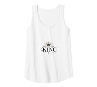 Son of The King: Royal Christian Faith Emblem Tank Top, Women, White, S