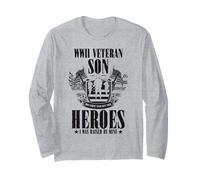 Son Of WWII Veteran - Most People Never Meet Their Heroes Long Sleeve T-Shirt