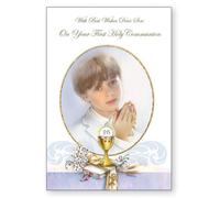 SON On Your First Holy Communion Card Gold Embossed C27135