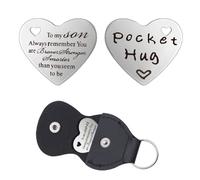Son Pocket Hug Gift for Sons Son Birthday Gifts for Son Christmas Gifts for Step Son Inspirational Encouragement Gifts for Stepson Sons Birthday Present for Son Gifts from Mum Dad Son Keepsake Gift