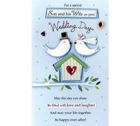 Son & Wife Wedding Day Greeting Card Second Nature Poem Corner Cards