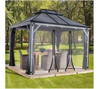 Sonakia Outdoor Tarp Curtains, Transparent Pvc Tarpaulin Side Panels, Clear Tarpaulin Curtains, Pergola/gazebo Side Curtains, 0.3mm Heavy Duty Waterproof Tarpaulin,WxH-5.2x3.5m/17 * 11.5ft