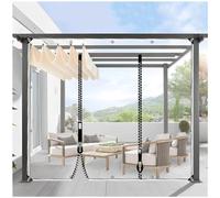 Sonakia Transparent Tarpaulin Side Panels, 0.5mm Clear Tarp Curtains, Pergola/gazebo Side Curtains, Outdoor Waterproof Tarpaulin Side Panels With Eyelets,WxH-3.6x2m/11.8 * 6.6ft