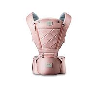 SONARIN 3 in 1 Breathable Hipseat Baby Carrier,Front Opening Design,Sun Protection,Multifunction,Adapted to Your Child's Growing(Pink)