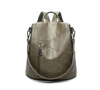 SONARIN Anti-Theft Fashion Backpack Women,Large Capacity Waterproof Ladies Backpack Versatile Girls Casual Daypack School Work Travel Rucksack,Convertible to Shoulder Bag(Dark Green)