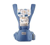 SONARIN Baby Carrier Ergonomic with Hip Seat,Pure Cotton Lightweight Breathable Baby Carrier for Newborn and Toddler 0-36 Months,Approved by Safety Standard,Multiposition,up to 30 KG(Blue)