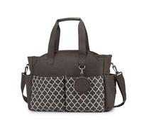 SONARIN Baby Changing Tote Bag,Multi-Function Waterproof Nappy Changing Bag Satchel Messenger Bags Travel Diaper Bags with Pacifier Holder Large Capacity for All Baby Accessories(Brown)