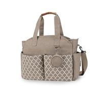 SONARIN Baby Changing Tote Bag,Multi-Function Waterproof Nappy Changing Bag Satchel Messenger Bags Travel Diaper Bags with Pacifier Holder Large Capacity for All Baby Accessories(Khaki)