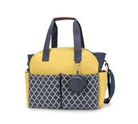 SONARIN Baby Changing Tote Bag,Multi-Function Waterproof Nappy Changing Bag Satchel Messenger Bags Travel Diaper Bags with Pacifier Holder Large Capacity for All Baby Accessories(Blue+Yellow)