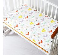 SONARIN Baby Diaper Changing Pad,Waterproof Breathable Urine Pad Diaper Changing Mat Diaper Pad Liner Portable Reusable Newborn Toddler Cotton Sheet Bed Pad 50x70cm(Squirrel)
