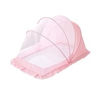 SONARIN Baby Mosquito Net,Bottomless Rotary Folding Crib Mosquito Net for 0-5 Years Old Baby,Portable Breathable Anti-Bug Mosquito Net Suitable for Family and Outdoor Travel use 115CM*60CM*65CM(Pink)
