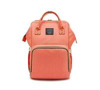 SONARIN Baby Nappy Changing Backpack,Diaper Bag,Multi-Function Travel Backpack Organizer with Bottle Insulated Bags,Waterproof, Large Capacity(Orange)