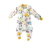 SONARIN Baby Sleeping Bag Baby Sleep Sack Split Leg with Removable Sleeves,3.5 Tog Organic Cotton Sleeping Bag Various Sizes from 6 Months to 6 Years Old