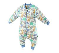 SONARIN Baby Sleeping Bag Baby Sleep Sack Split Leg with Removable Sleeves,Thin,2.5 Tog Organic Cotton Sleeping Bag Various Sizes from 6 Months to 6 Years Old
