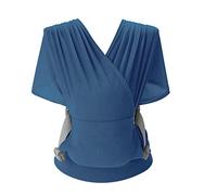 SONARIN Breathable Baby Sling Wrap,Ergonomic Baby Sling Carrier Baby Wrap Carrier Lightweight Portable Wrap Baby Carrier Stretchy Infant Sling for Newborn Toddler up to 15KG(Blue)