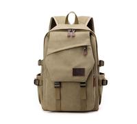 SONARIN Canvas Backpack Men,Large Capacity Fashion Casual Daypack 15.6 Inch Laptop Backpack School Backpacks Business Rucksack for Work Travel Daily Use(Khaki)