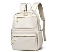 SONARIN Casual Backpack,Waterproof School Backpack 14 Inch Laptop Backpack Travel Rucksack Work Daypack for Men Women Middle High Schoolbag College Bag Bookbag for Boys Girls(White)