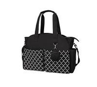 SONARIN Multi-Function Waterproof Changing Bag - Travel Diaper Bag with Pacifier Holder, Large Capacity for All Baby Accessories (Black)