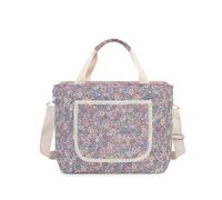 SONARIN Floral Print Baby Changing Tote Bag,Large Capacity Diaper Organizer Nappy Changing Bag Maternity Messenger Bags Travel Diaper Bags with Adjustable Shoulder Strap