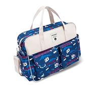 SONARIN Large Capacity Baby Nappy Changing Tote Bag,Multi-Function Waterproof Baby Changing Bag Satchel Messenger Bag Travel Diaper Bag with Shoulder Strap & Changing Mat(Magic School)