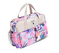 SONARIN Large Capacity Baby Nappy Changing Tote Bag,Multi-Function Waterproof Baby Changing Bag Satchel Messenger Bag Travel Diaper Bag with Shoulder Strap & Changing Mat(Tropical Rainforest)