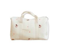 SONARIN Large Capacity Embroidery Baby Changing Tote, Lightweight Travel Duffel Satchel Messenger Nappy Changing Diaper Bag with Shoulder Strap (Squirrel)