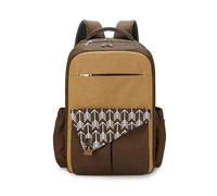 SONARIN Large Capacity Multi-Pockets Baby Changing Bag Backpack,Multifunctional Waterproof Diaper Bag Portable Travel Nappy Changing Bag Maternity Bag with Stroller Straps(Brown)