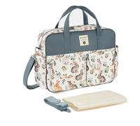 SONARIN Large Capacity Multifunctional Baby Nappy Changing Tote Bag,Waterproof Baby Changing Bag Satchel Messenger Bag Travel Diaper Bag with Shoulder Strap & Changing Mat(Christmas Bunny)