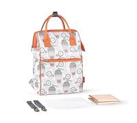 SONARIN Large Capacity Stylish Baby Changing Bag Backpack, Multifunctional Waterproof Diaper Bag Travel Nappy Changing Bag Maternity Bag with Changing Mat & Stroller Straps (Balloon)