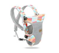 SONARIN Lightweight Breathable Baby Carrier, 4-in-1 Soft 3D Mesh Baby Wrap Carrier Ergonomic Child Carrier Backpack,Multi-Function for Newborn and Toddler 0 to 36 Months(Multicolor)
