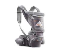 SONARIN Lightweight Multifunctional Baby Carrier with Hip Seat,Ergonomic Breathable Hipseat Baby Carrier Child Carrier Backpack Front Carrier Multi-Positions for 0-36 Months(Grey)