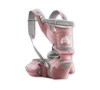 SONARIN Lightweight Multifunctional Baby Carrier with Hip Seat,Ergonomic Breathable Hipseat Baby Carrier Child Carrier Backpack Front Carrier Multi-Positions for 0-36 Months(Pink)