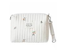 SONARIN Lightweight Pram Buggy Bag Organiser,Multifunctional Stylish Embroidery Baby Stroller Bag Organizer Pushchair Storage Bag Mommy Bag,Universal Fit All Buggy(Olive, 1 Strap)