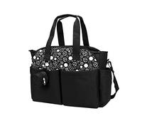 SONARIN Changing Bag for Baby, Multi-Function Baby Diaper Bag with Shoulder Strap, Maternity Travel Nappy Bag with Pacifier Bag, Large Capacity for Mom and Dad (Black)