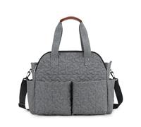 SONARIN Multi-Pockets Waterproof Baby Changing Bag,Multifunctional Nappy Changing Tote Bag Maternity Messenger Bags Travel Diaper Bags with Nappy Mat & Stroller Straps(Grey)