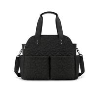 SONARIN Multi-Pockets Waterproof Baby Changing Bag,Multifunctional Nappy Changing Tote Bag Maternity Messenger Bags Travel Diaper Bags with Nappy Mat & Stroller Straps(Black)