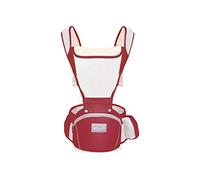 SONARIN Multi-Positions Breathable Baby Carrier with Hip Seat,Multifunctional Ergonomic Hipseat Baby Carrier Child Carrier Backpack Front Carrier for Newborn Toddler 0-36 Months(Red)