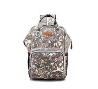 SONARIN Multifunction Baby Nappy Changing Backpack,Diaper Bag,Travel Backpack Organizer with Bottle Insulated Bags,USB Interface,Waterproof, Large Capacity(Camo)