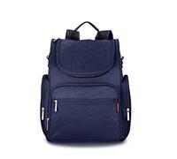 SONARIN Multifunction Baby Nappy Changing Backpack with Changing Mat and Stroller Strap,Diaper Bag,Travel Backpack Organizer,Waterproof, Large Capacity, Stylish and Durable(Dark Blue)