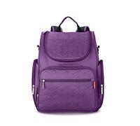 SONARIN Multifunction Baby Nappy Changing Backpack with Changing Mat and Stroller Strap,Diaper Bag,Travel Backpack Organizer,Waterproof, Large Capacity, Stylish and Durable(Purple)