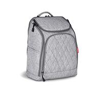 SONARIN Multifunction Baby Nappy Changing Backpack with Changing Mat and Stroller Strap,Large Capacity,Diaper Bag,Travel Backpack Organizer,Waterproof, Large Opening on the Back,Stylish(Gray)