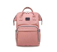 SONARIN Multifunction Baby Nappy Changing Backpack with Stroller Strap,Large Capacity,Diaper Bag,Travel Backpack Organizer,Waterproof, Anti-Dirty Transparent Film(Pink)