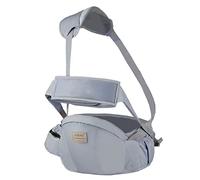 SONARIN Multifunctional Breathable Hipseat Baby Carrier,Ergonomic Waist Stool Seat Hip Seat Carrier with Safety Belt Protection & Shoulder Strap for Infant Toddler 3-36 Months(Grey)