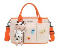SONARIN Multifunctional Cute Baby Changing Tote, Waterproof Lightweight Nappy Changing Satchel Messenger Portable Travel Diaper Bag with Stroller Straps (Beige)