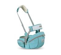 SONARIN Multifunctional Hipseat Baby Carrier,Ergonomic Waist Stool Seat Safe Hip Seat Carrier with Safety Belt Protection & Single Shoulder Strap for Infant Toddler 0-24 Months(Green)